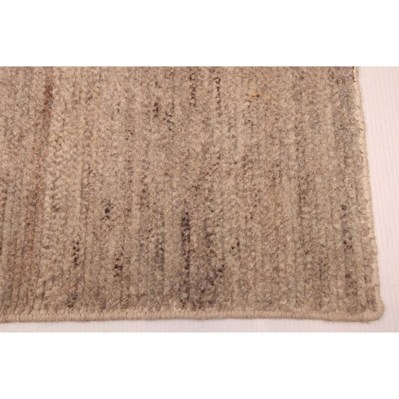 ECARPETGALLERY Hand-knotted Loreto Grey Wool Rug - 5'4 x 7'5