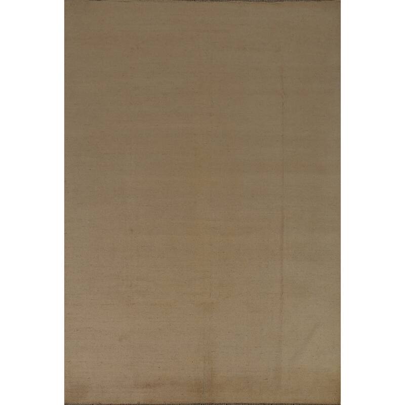 Modern Gabbeh Oriental Area Rug Hand-Knotted Wool Carpet - 6'6" x 9'7"