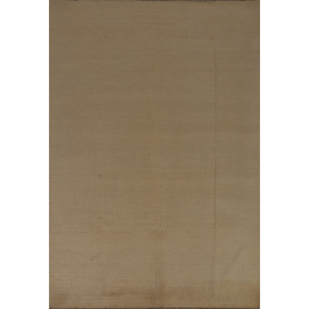 Modern Gabbeh Oriental Area Rug Hand-Knotted Wool Carpet - 6'6" x 9'7"