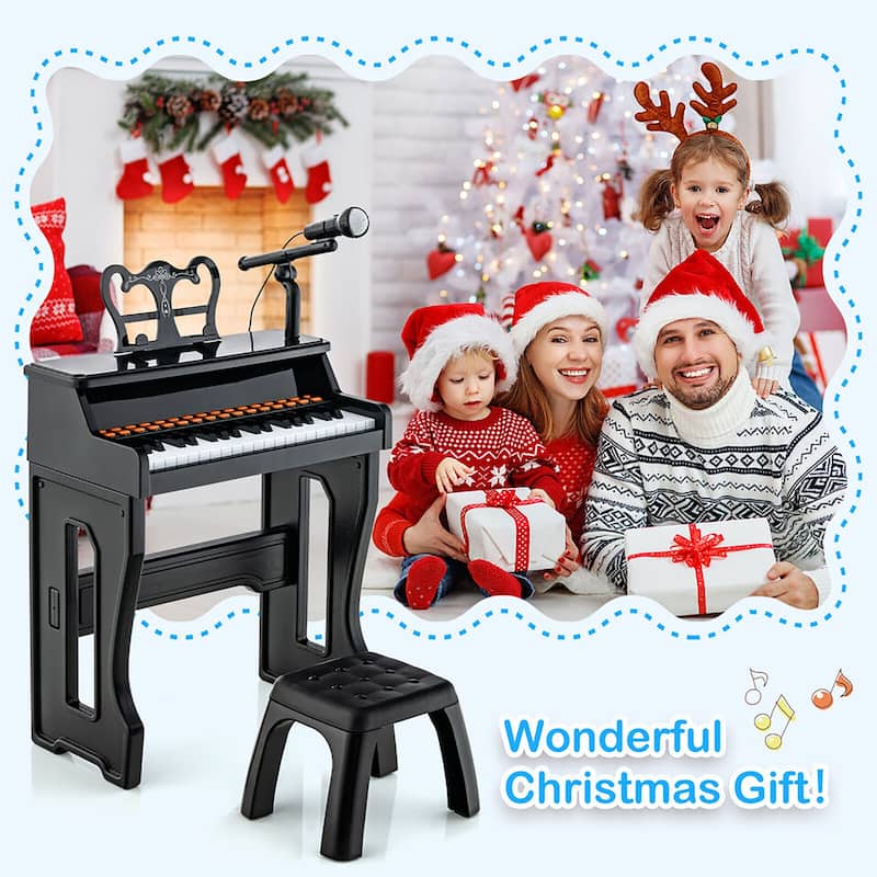 Gymax 37-Key Music Piano Keyboard Kids Learning Toy Instrument w/