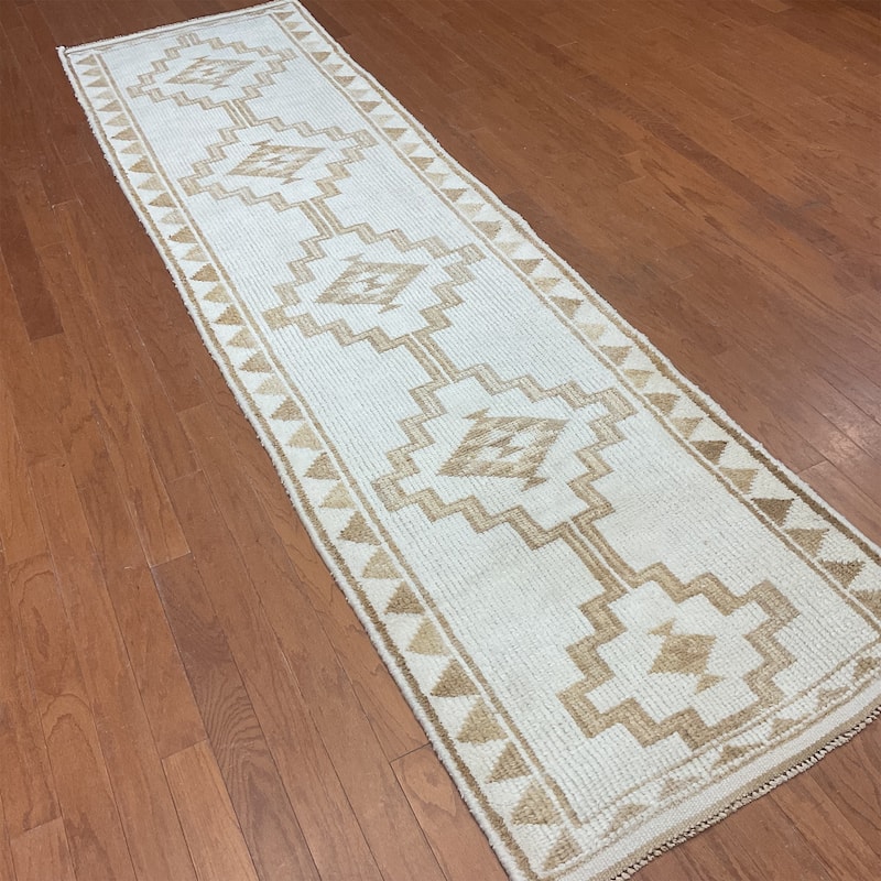 HERAT ORIENTAL Handmade Turkish Oushak Wool Runner - 2'10" x 10'8"