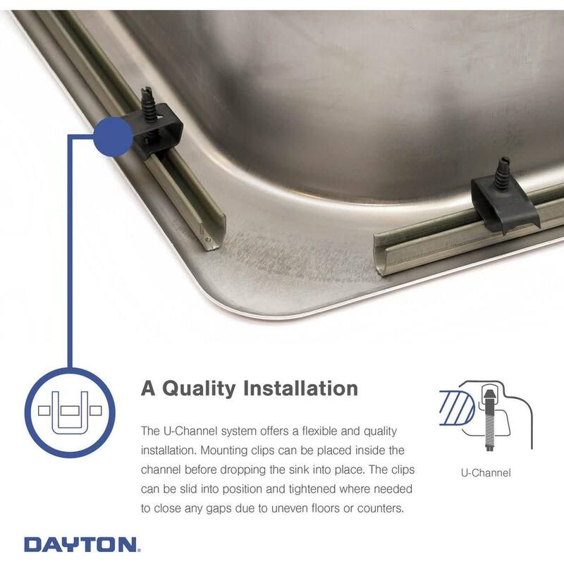 Elkay Dayton 17" Drop In Single Basin Stainless Steel Kitchen Sink
