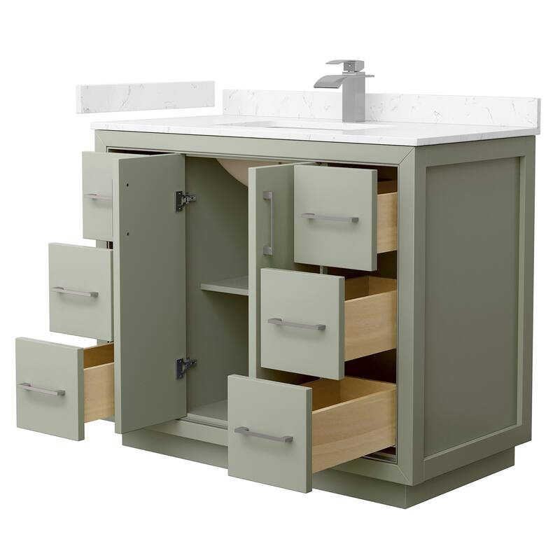 Wyndham Collection WCF1111-42S-VCA-MXX Icon 42" Free Standing Single