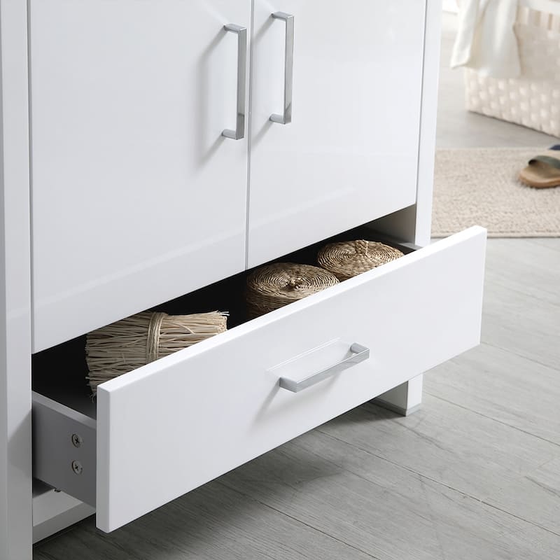 Fresca Senza 30" Free Standing Single Basin Vanity Set with MDF