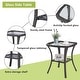 preview thumbnail 40 of 110, Pocassy 3-Piece Outdoor Swivel Bistro Set, Wicker Rocking Chairs