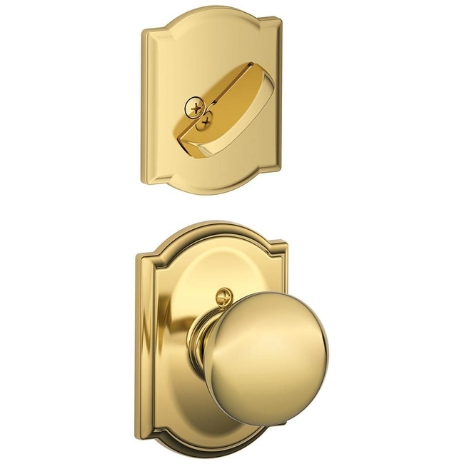 Schlage Plymouth Single Cylinder Interior Pack with Decorative Camelot