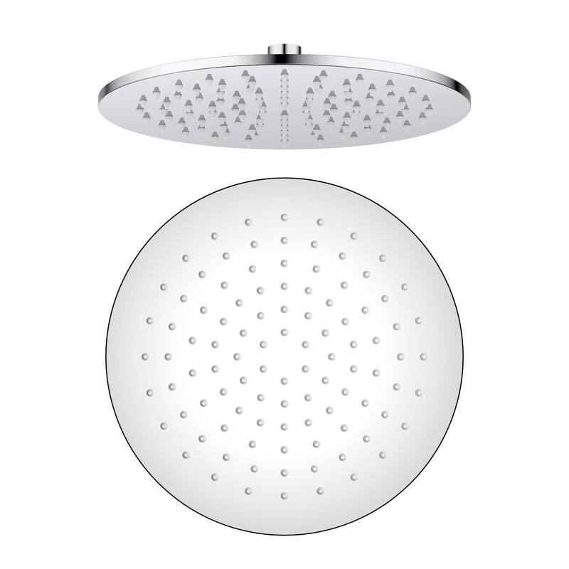 Circular 10" Metal Thin Profile Rain Shower Head 1.75 GPM - Chrome