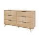 preview thumbnail 28 of 34, Plank and Beam Haven 6-Drawer Dresser with Drawer Pull Handles