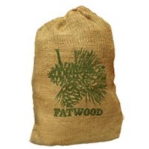 Fatwood 9908 Burlap Bag Fire Starter, 8 Lbs
