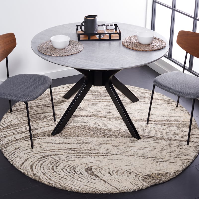 SAFAVIEH Handmade Abstract Petrea Modern Wool Rug