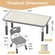 preview thumbnail 4 of 8, Kids Table and 4 Chair Set with Graffiti Desktop - N/A