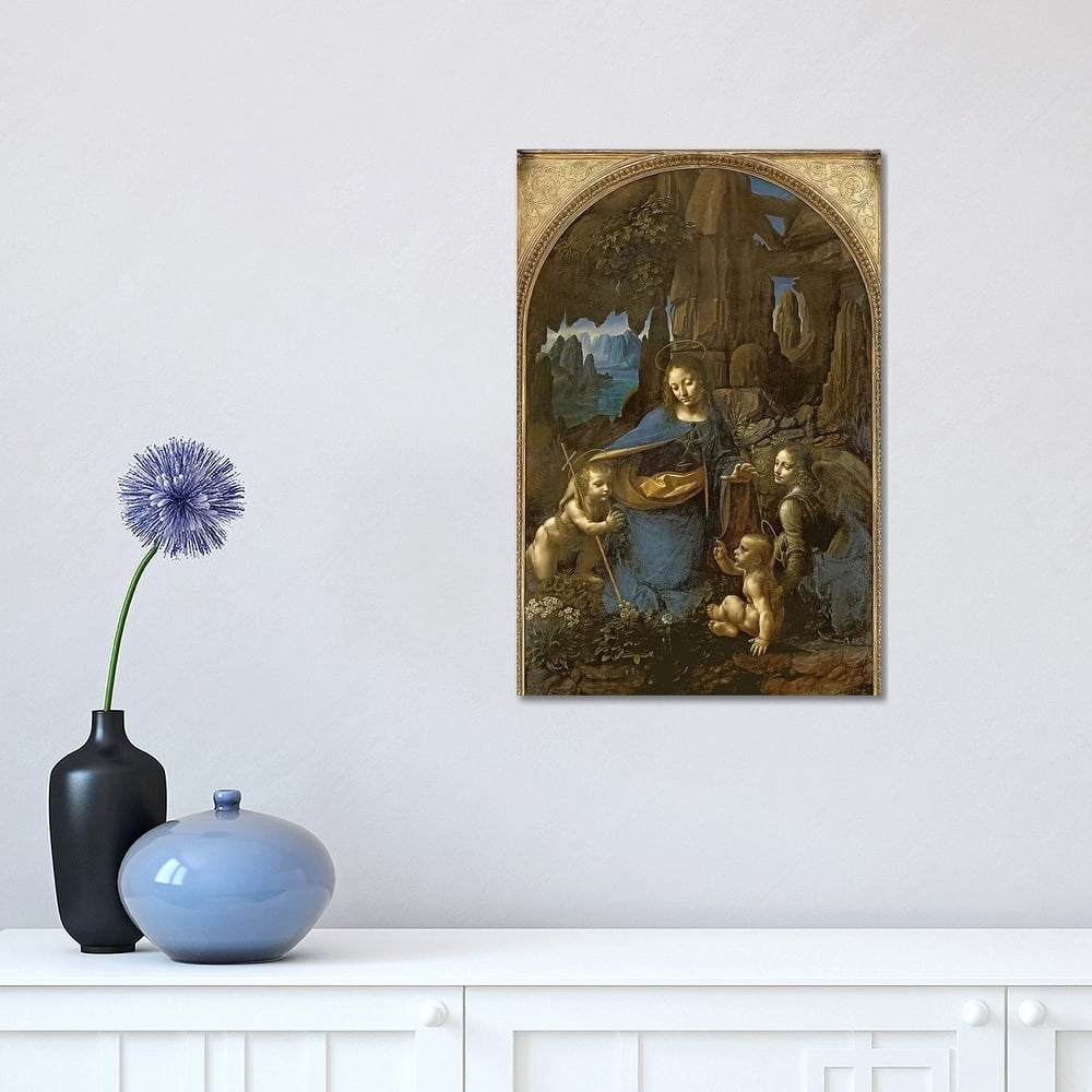 iCanvas "The Virgin of the Rocks " by Leonardo da Vinci Canvas Print