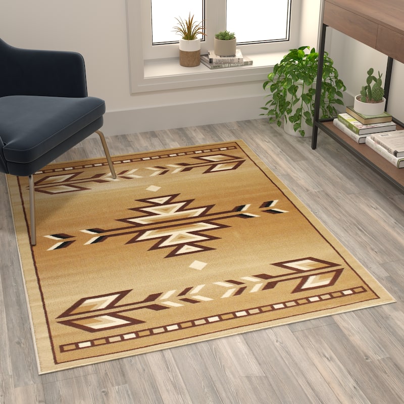 Multipurpose Southwestern Style Patterned Indoor Area Rug