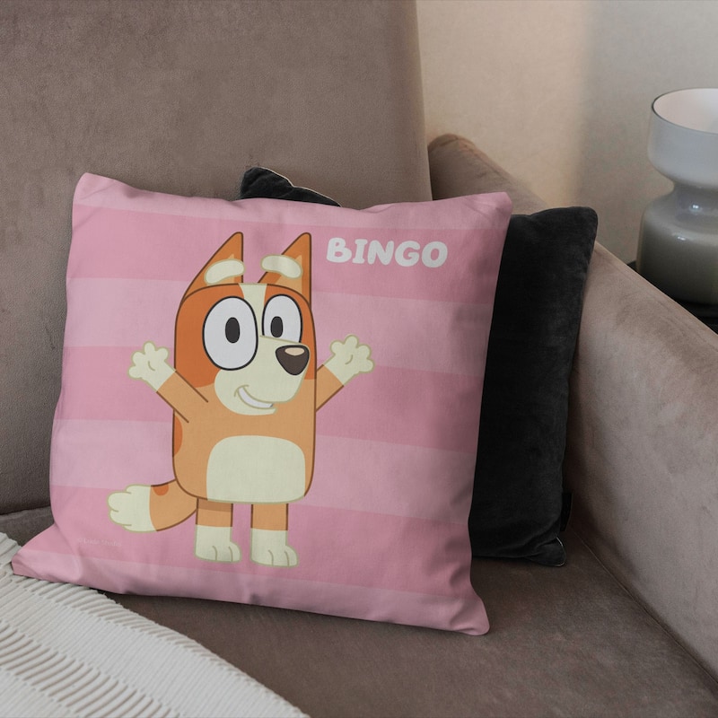 Bluey Roll Call Bingo 18 Inch Throw Pillow