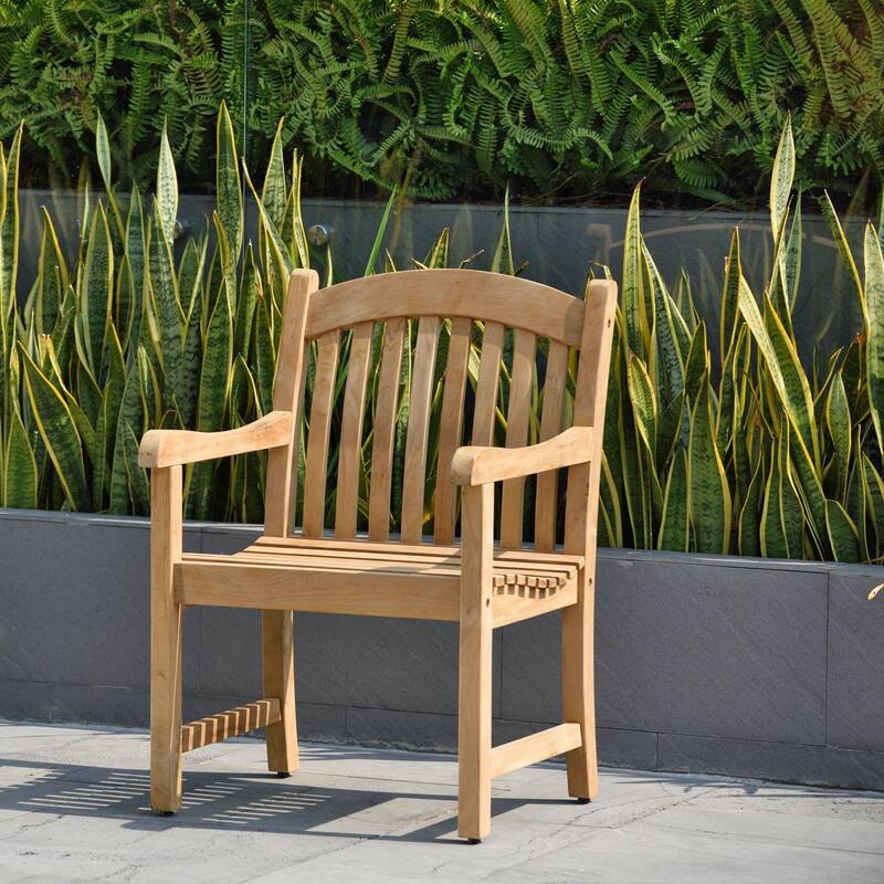 9pc Solid Teak Outdoor Patio Dining Set - 9 Piece