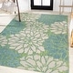 preview thumbnail 62 of 200, JONATHAN Y Floral Textured Weave Indoor/Outdoor Area Rug