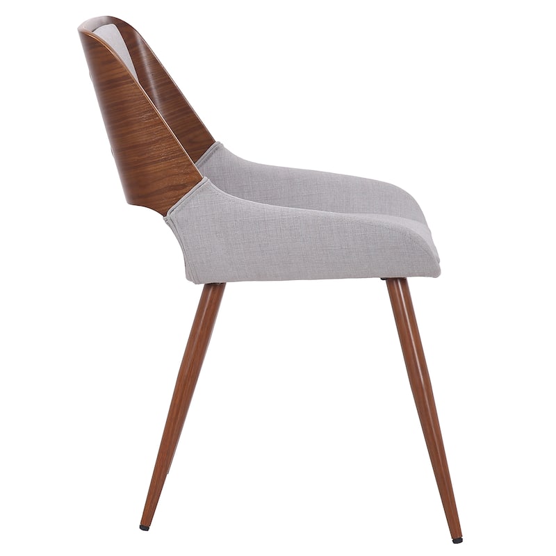 Mid-Century Modern Fabric Side Chair