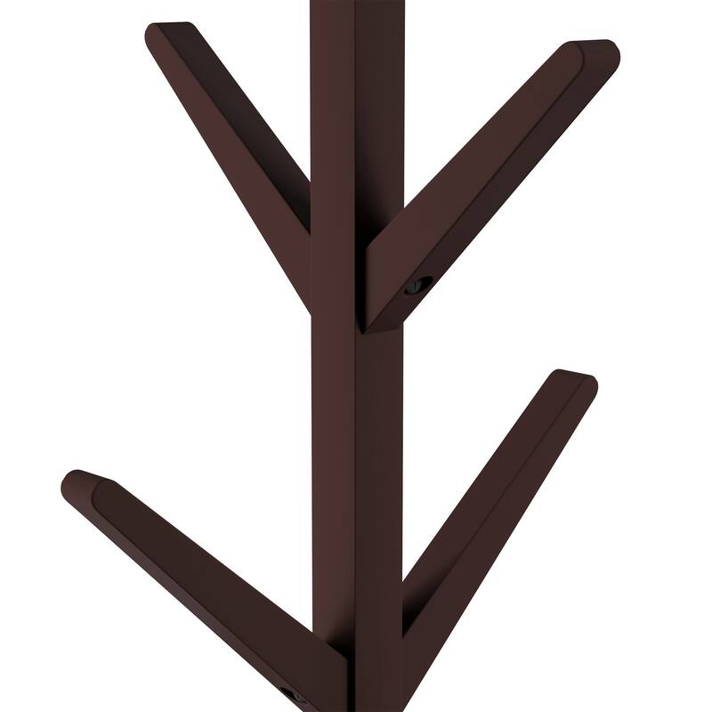 Lavish Home Freestanding Coat Rack, Espresso Brown