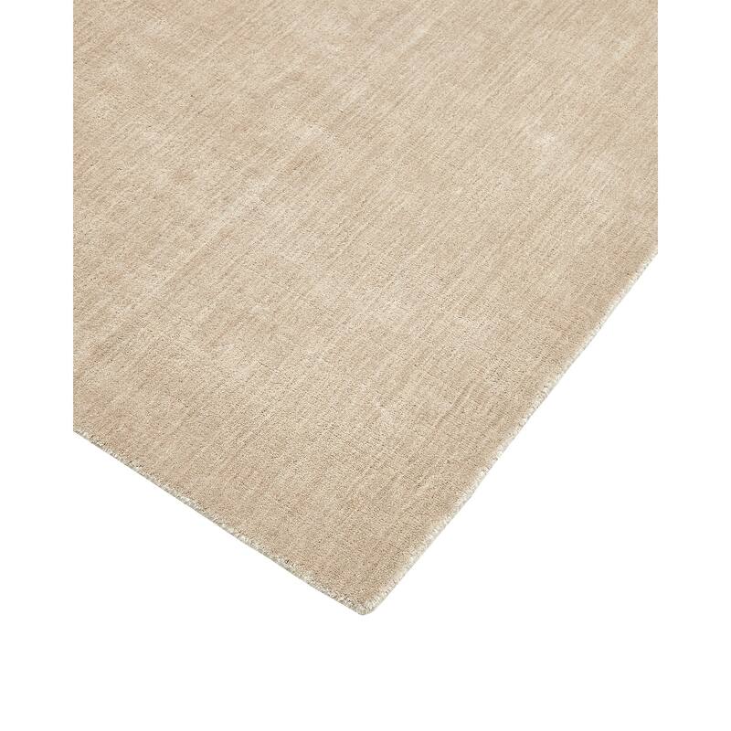 Overton Handmade Modern Contemporary Solid Area Rug