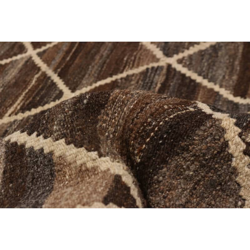 Sivas Brown Kilim 6'0" x 7'9" - 6'0 x 7'9