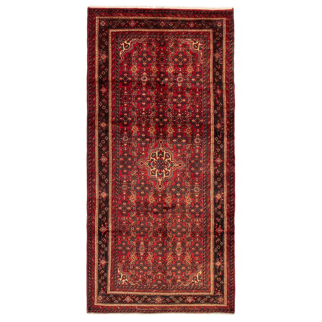 ECARPETGALLERY Hand-knotted Andelz Red Wool Rug - 4'11 x 10'6