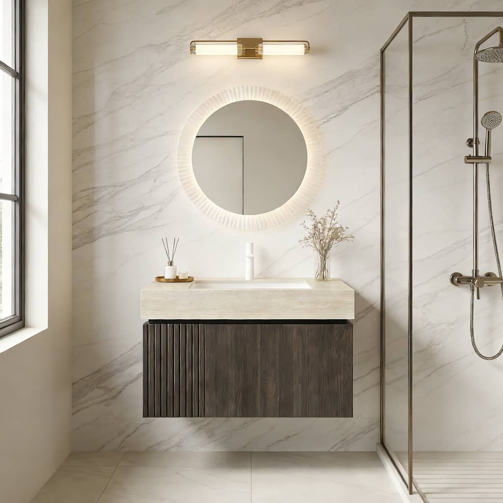 Mondern Floating Bathroom Vanity with 1 Pre-drilled Faucet Holes