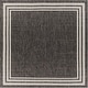 preview thumbnail 16 of 24, Livabliss Jeremie Indoor/ Outdoor Border Area Rug Charcoal - Square - 7' 10" x 7' 10"
