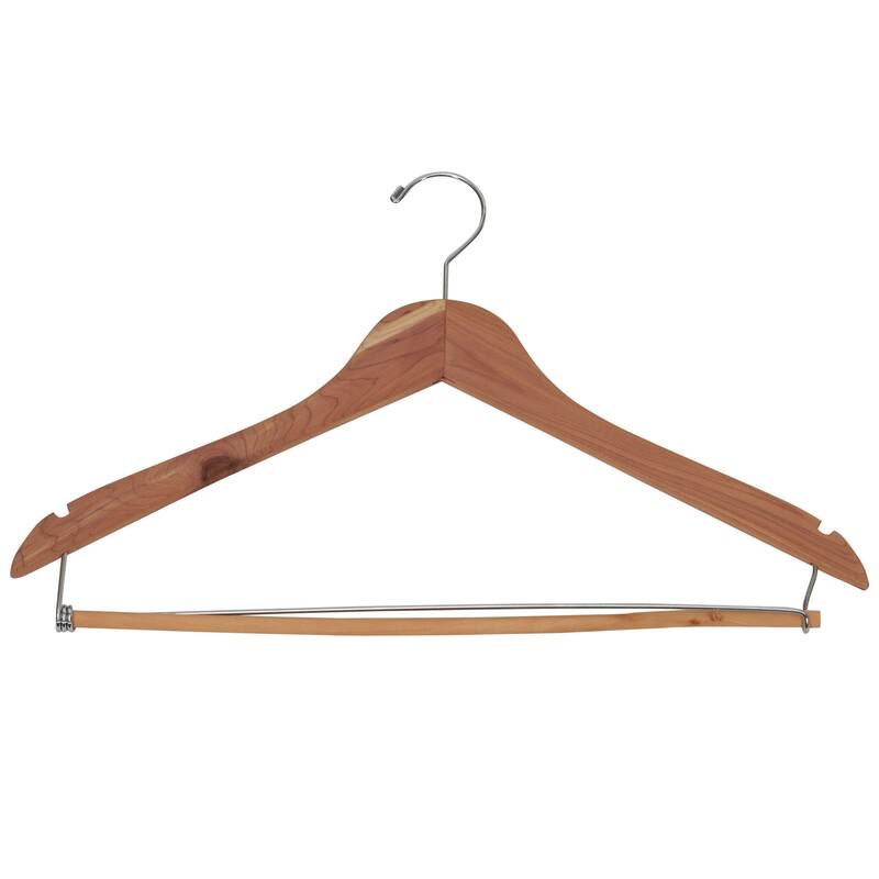 Household Essentials Cedar Fresh Cedar Coat Hangers, 4-Pack