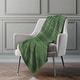 preview thumbnail 73 of 76, Premium Machine Washable Boho Stripes Sherpa Throw Blanket Fern - 4'2" x 5'10"