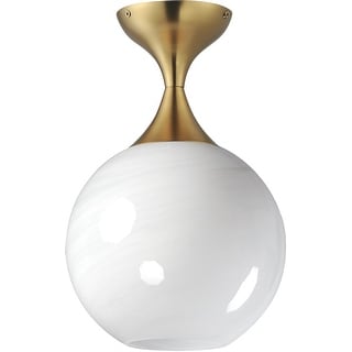 Maxim 21229MR Neve 9" Wide Semi-Flush Globe Ceiling Fixture