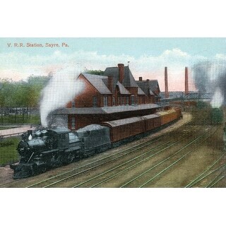 Shop Sayre Pennsylvania Lehigh Valley Railroad Station Art