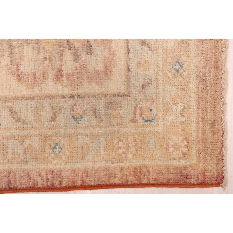 ECARPETGALLERY Hand-knotted Peshawar Oushak Brown Wool Rug - 5'7 x 7'8