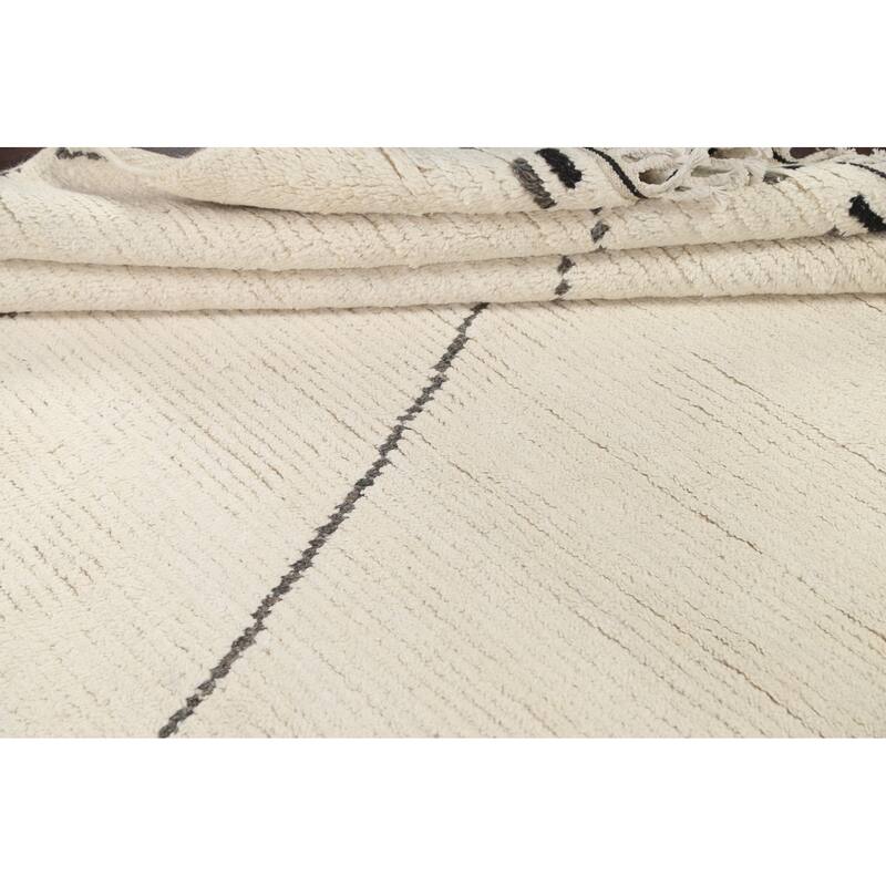 Vegetable Dye Moroccan Berber Oriental Area Rug Handmade Wool Carpet - 5'9" x 9'3"