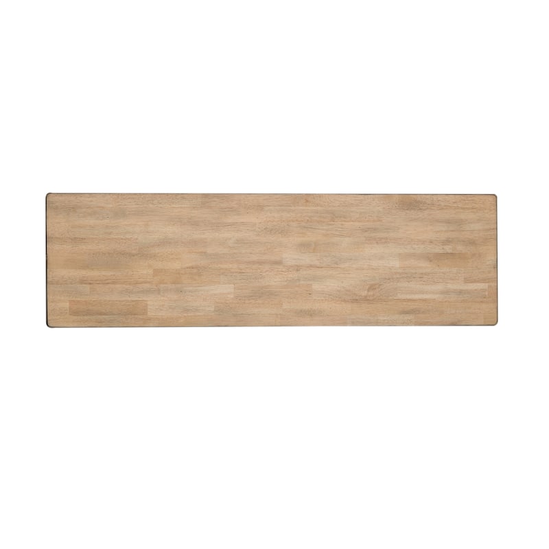 Lindsey Farm Gray and Sandstone 6 Piece Trestle Table Set