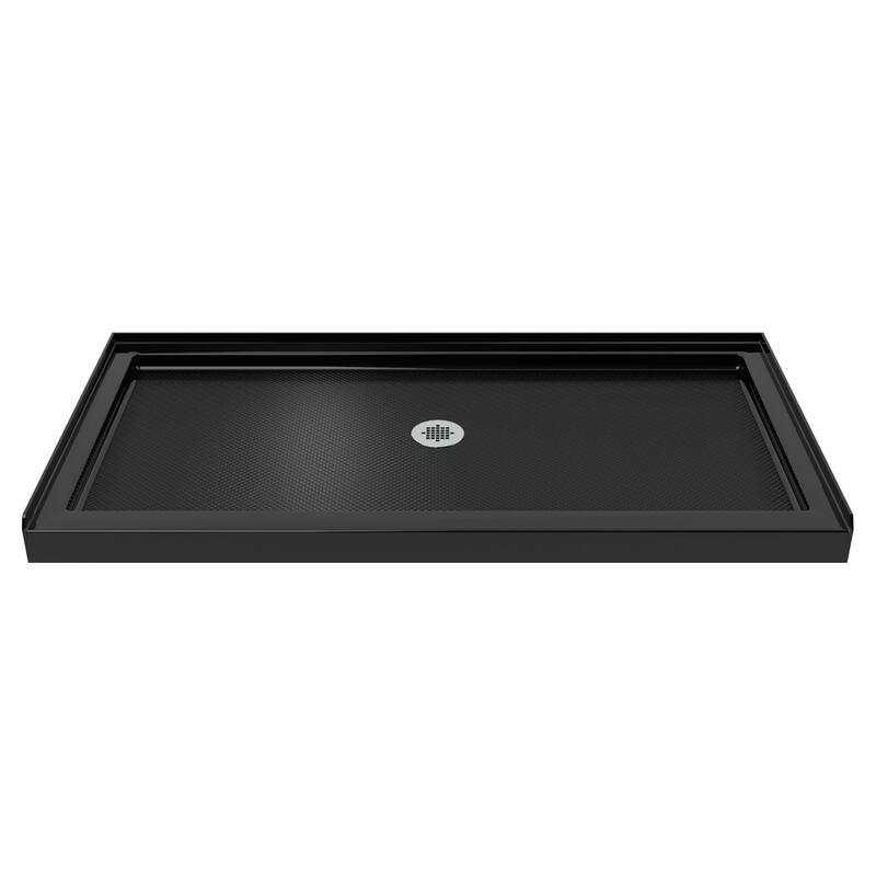 DreamLine SlimLine 32 in. D x 54 in. W x 2 3/4 in. H Single Threshold Shower Base - 32" x 54" - Black Base