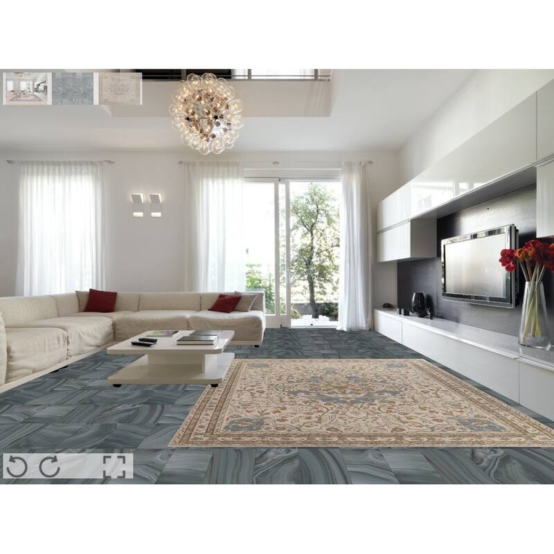 Floral Traditional Oushak Turkish Oriental Wool Area Rug Hand-knotted - 9'9" x 13'0"
