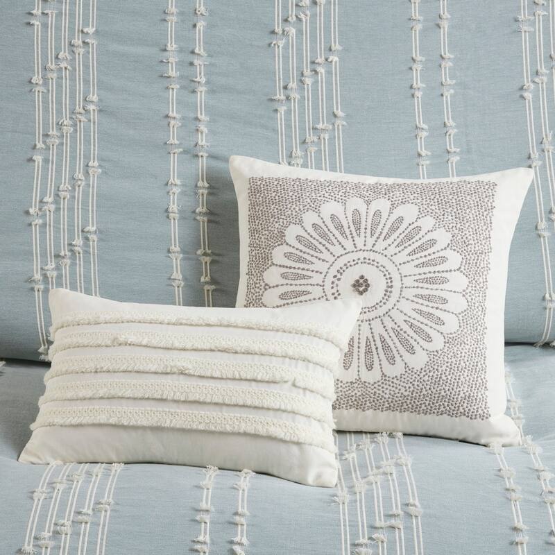 GDF Studio - Kara 3-Piece Cotton Jacquard Comforter Set