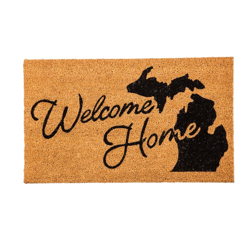 28 in. x 16 in. Coir Mat, Michigan