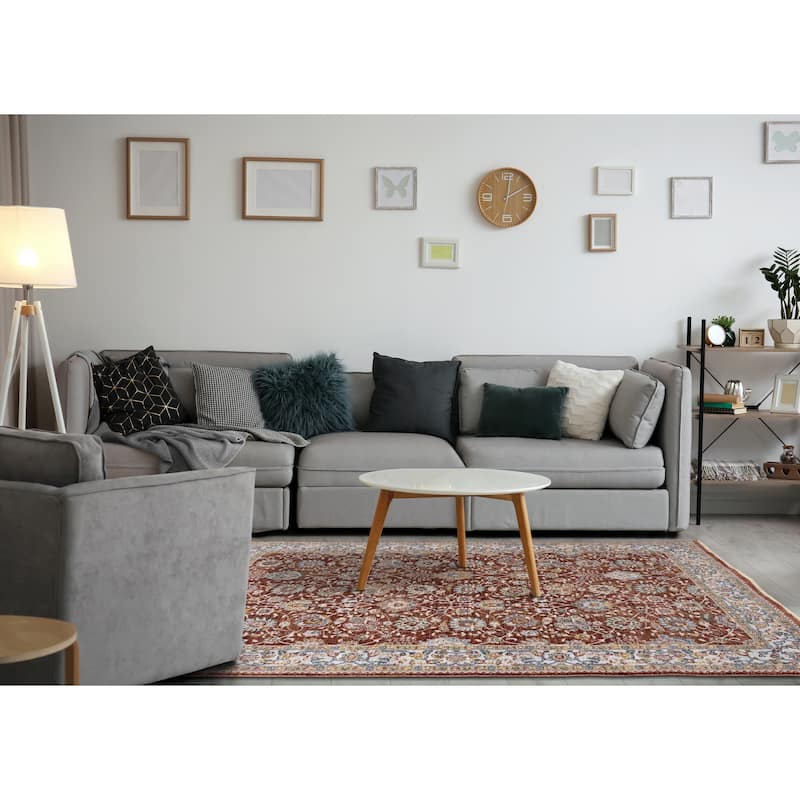 Olivia Collection - Classic Elegant Border Area Rug