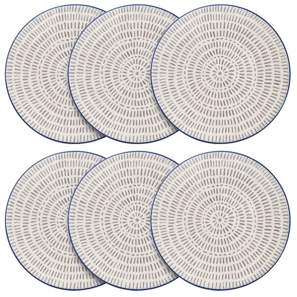 Pfaltzgraff Gray Line 7.5IN Padprint Salad Plate (Set of 6). Opens flyout.