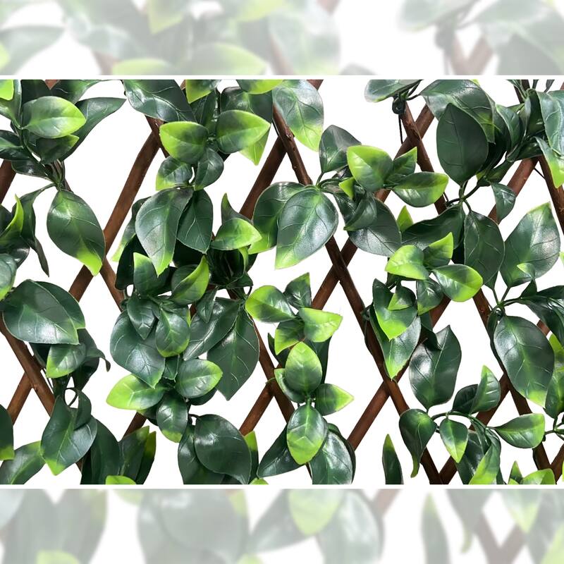 1pcs 32" x 50" Artificial Ivy Hedges Screen Expandable Privacy Fence