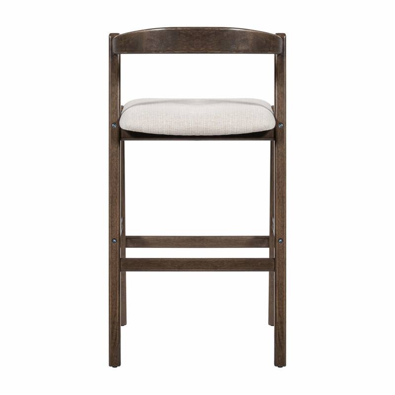 Set of 2 Indoor Rubberwood Barstools