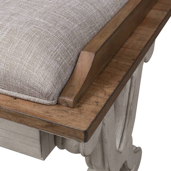 Farmhouse Reimagined Antique White Bed Bench On Sale Overstock 21524092 This bed is ideal for one child, teenager, or small adult.