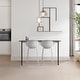 preview thumbnail 8 of 38, Set of 2 26-inch Contemporary Eiffel Dowel DSW Counter Height Stool Barstool With Backs For Kitchen Home Side Break Room
