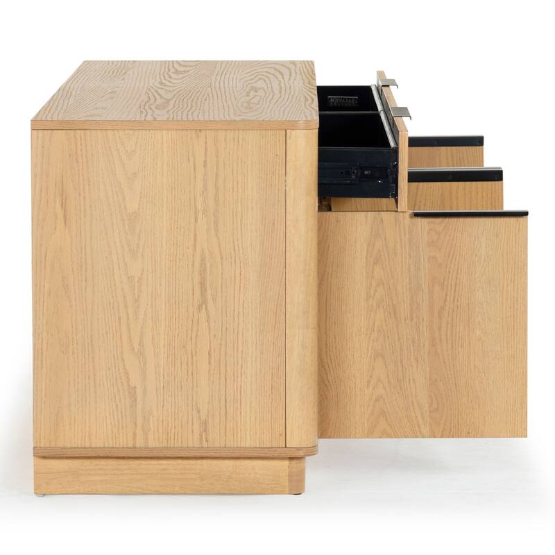 SAFAVIEH Couture Gabrietta 2 Drawer Wood TV Stand - 60"W x 18"D x 24"H