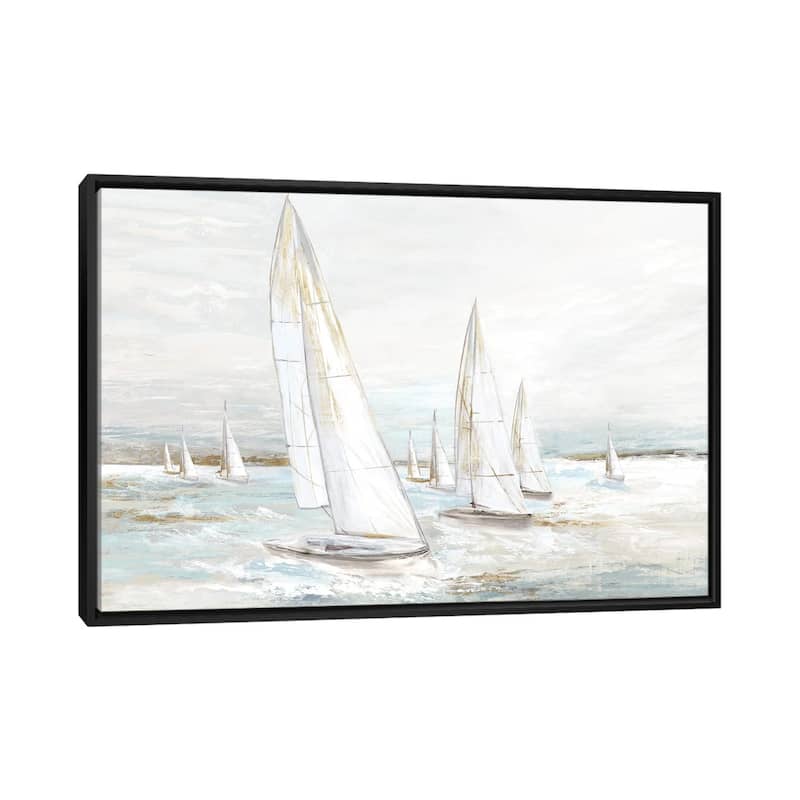 iCanvas "Windswept Sails I" by Eva Watts Framed Canvas Print - Black - 26x40