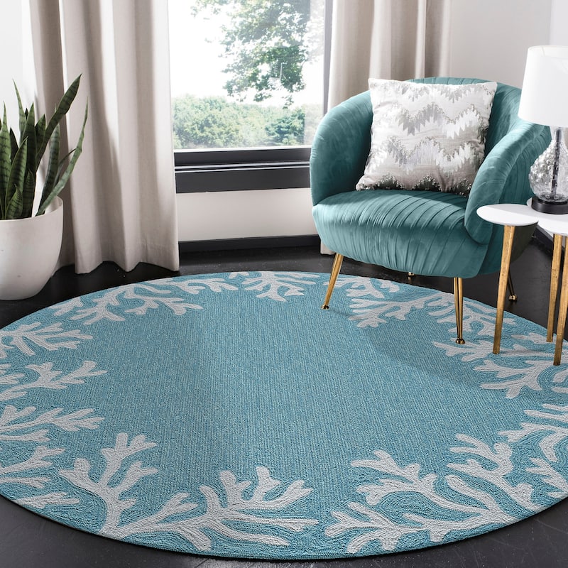 Liora Manne Capri Coral Border Indoor/Outdoor Rug