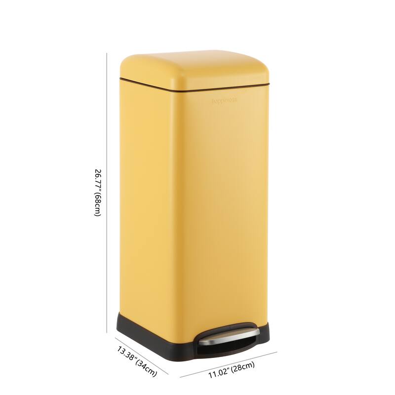 happimess Betty Retro 8-Gallon Step-Open Trash Can