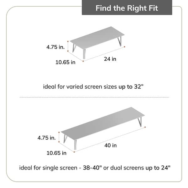 Jani Wood Monitor Stand Riser Desk - Ergonomic Design Stand, Desktop Organizer Table for Home, Office Workspace, Gaming Desk