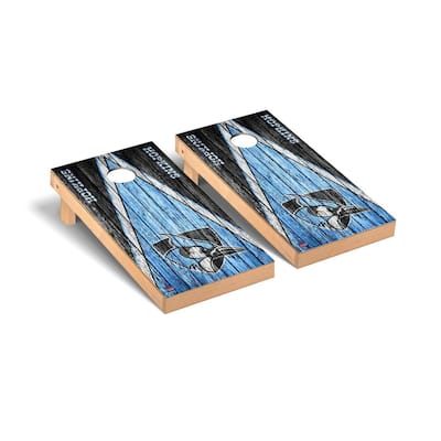 Johns Hopkins Blue Jays Weathered Cornhole Board Set